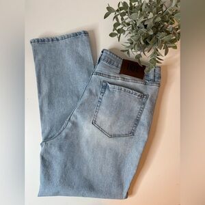 Frye Women's Jeans Size 14/32 Light Wash Blue Denim Straight Leg High Rise Ankle